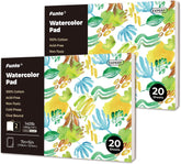 Various Sizes Watercolor Pad 100% Cotton 20 Sheets Each - Funto